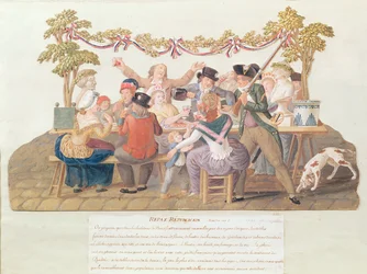 Eine republikanische Mahlzeit, Messidor, Jahr II (Juni-Juli 1794)